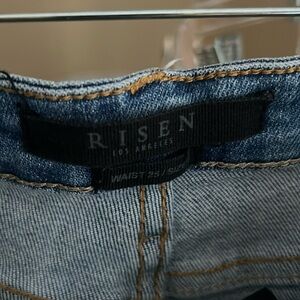 Risen Los Angeles distressed flared jeans size 25/1